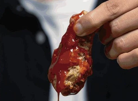 Alita bañada en salsa